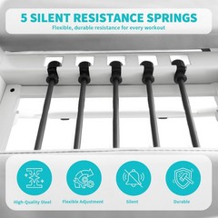 71″ Heavy Duty Pilates Equipment Foldable Pilates Reformer Machine for Home Gym