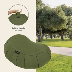 Retrospec Sedona Zafu Meditation Cushion with 1 Count (Pack of 1), Basil