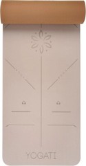 YOGATI Yoga Mat Non-Slip Non-Toxic with Carry Strap Yoga Mat with Alignment Line