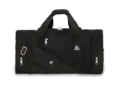 Unisex Sporty Gear Duffel Bag Black