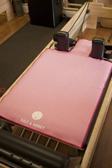 Salt & Honey Non-Slip Pilates Reformer Mat Towel Pink