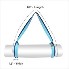Adjustable Yoga Mat Carrier Strap | Comfy Sling Holder for Easy Transport | Thic