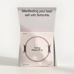 BetterMe Pilates Ring Raspberry Pink 15in Core Leg Glute Balance Workout