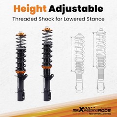 Coilovers for VW Golf MK4 FWD 1997-2007, for VW Beetle FWD 1998-2010, for VW