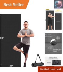 Yoga Mat for Women and Men, Extra Long and Wide Exercise Mat72″x48″/84″x30″, …