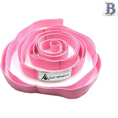 Pink Stretching Strap Yoga Strap with 10 Loops – Perfect for Physical Therapy