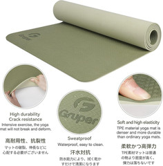 Yoga Mat Non Slip, Eco Friendly Fitness Exercise Mat with Carrying Strap,Pro Yog