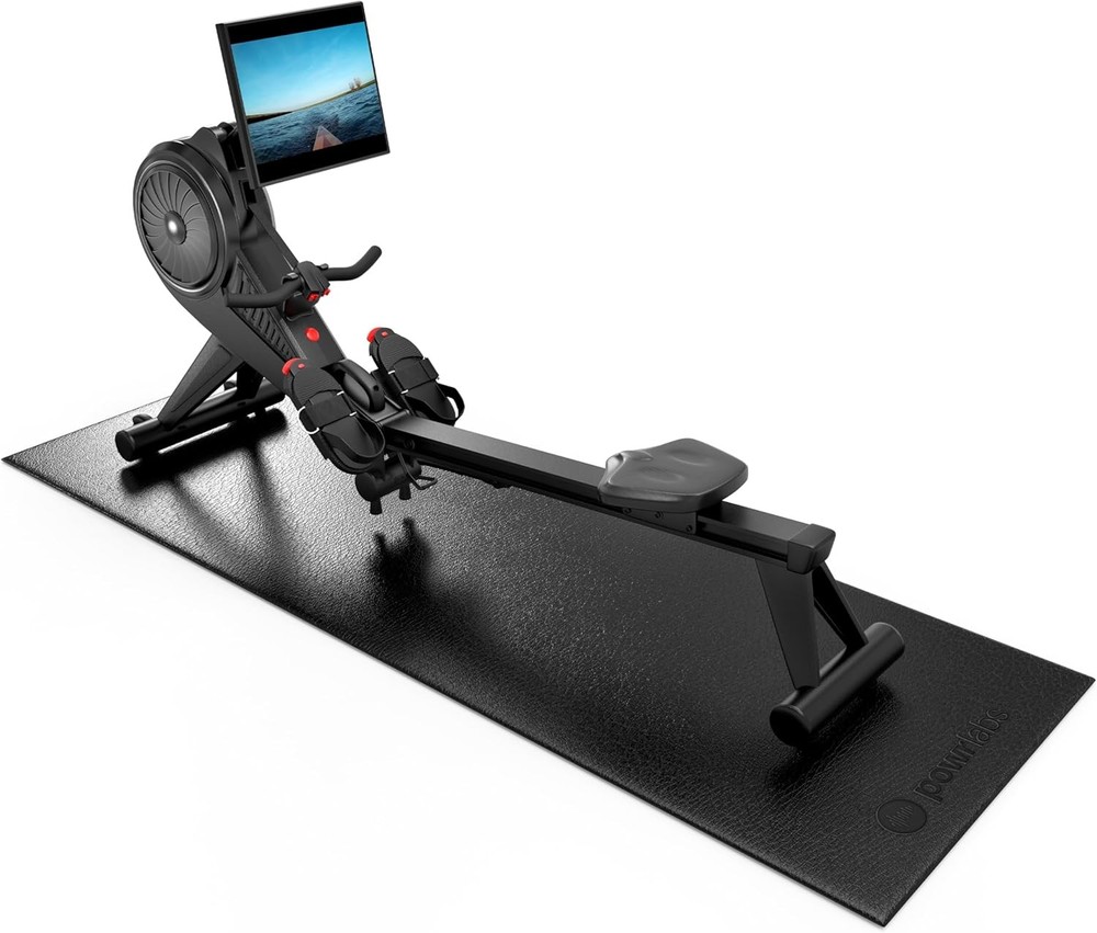 Powr Labs Rowing Machine Mat, Treadmill Mat for Carpet & Hardwood Floors – Rower