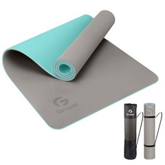 Gruper Yoga Mat Non Slip, Eco Friendly Fitness 0.24*24*72 Inches, Carbon Gray