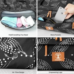 Yoga Mat Bag Carrier with 8-Pocket & Wet Pocket, Air Vent | Large Yoga Mat Ho…