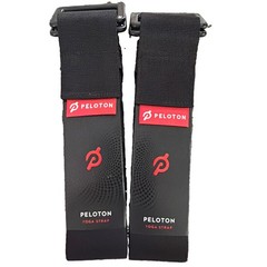 2 PELOTON Adjustable Yoga Straps Black Nylon, Polyester, Zinc Alloy. 10′. New