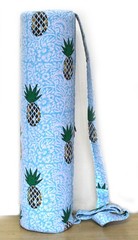 Indian Blue Pineapple Yoga Mat Carrier Bag Mandala Large Shoulder Strap
