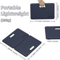 Yoga Knee Pad Foldable, TPE Soft Pad 24*17*0.5Inch (Folding Size 17*12*1Inch) fo