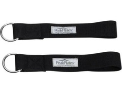 Peak Pilates Canvas Foot Straps or Hand Loops for Reformer or Tower: Black