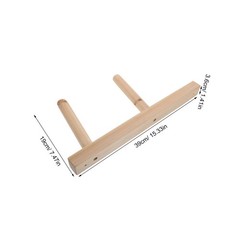 2 Pcs Yoga Mat Hanger Wall Mount Tier Wooden Gear Organizer Foam Roller Holder