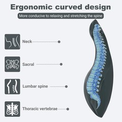lukar Spine Corrector Pilates,Dolphin-Shaped OoV Pilates Equipment for Black