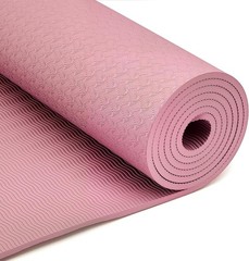 1/4 Inch Thick TPE Exercise Yoga Mat With Carrying Strap