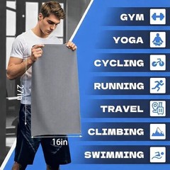 Quick D. Microfiber Gym Towels 16×27 Inch – 5 Pack, Quick Dry, Soft &