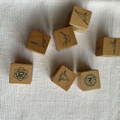 Yoga Dice by Chronicle Books Wooden Dice w/ Instructions
