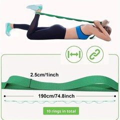Stretching Strap Yoga Strap with Loops Stretch Out Straps for Physical Therapy