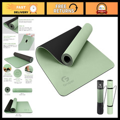 Non-Slip Eco-Friendly Yoga Mat with Carrying Strap – Fitness & Pilates Workout M
